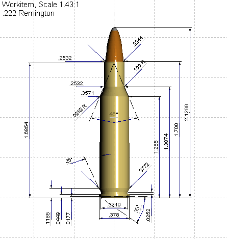 .222 Remington Rem Diagram