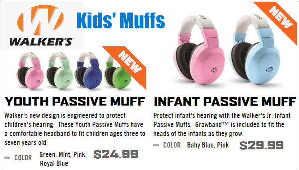 Walker's baby child kids earmuff ear muffs