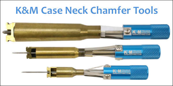 K & M K&M neck chamferer reamer controlled depth