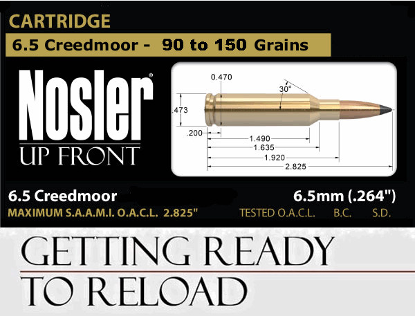 Nosler 6.5 Creedmoor load data PRS Reloder 16 RL 17 H4350 Varget IMR 4895
