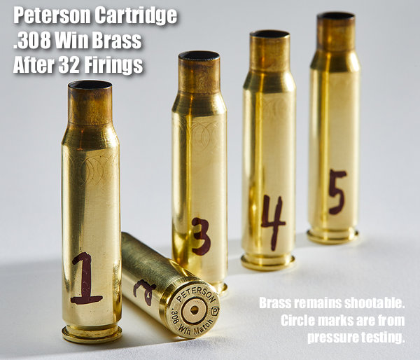 30 Nosler Brass  Peterson Cartridge