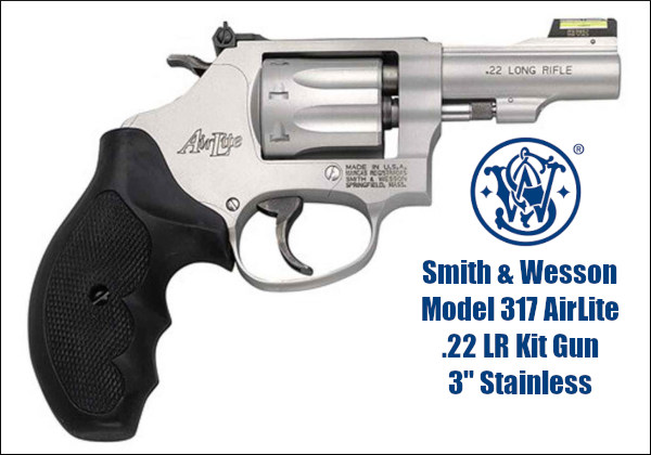 Smith Wesson Model 317 wheelgun .22 LR rimfire revolver