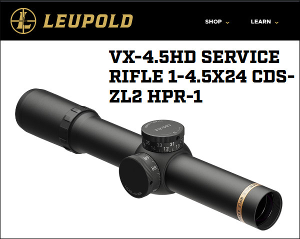 leupold service rifle scope