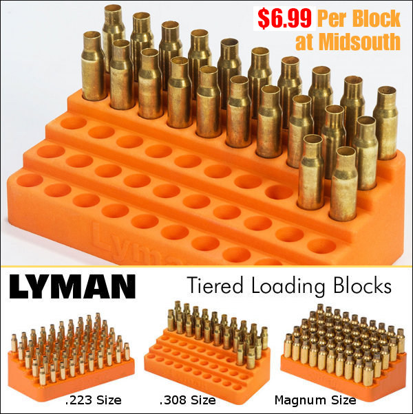 Lyman bleacher blocks cartridge holder