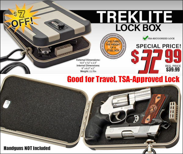 Snapsafe treklite XP FDE pistol handgun lock box safe