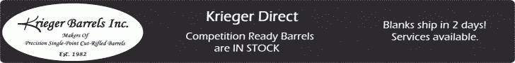 Krieger Precision Cut-rifled Barrels, now Pre-fits also