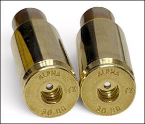 alpha munitions 30BR .30 BR cartridge brass exclusive new Bruno Shooters Supply source benchrest score