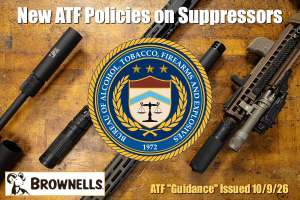 ATF guidance suppressor silencer NFA short barrel rifle shotgun brownells