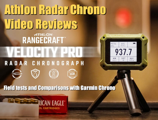 athlon rangecraft velocity pro doppler radar chrono chronograph sale video review