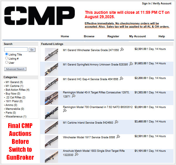cmp gunbroker auction transition schedule