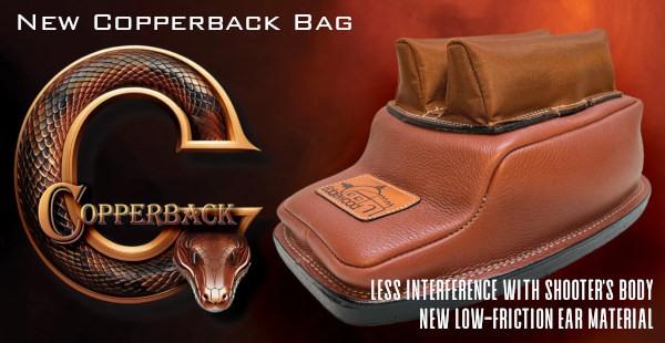 edgewood copperback rear shooting bag benchrest rifle