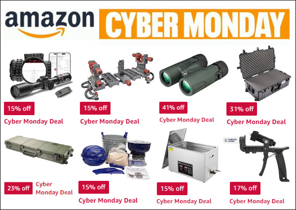 amazon cyber monday Cyberweek Sale reloading tools gun cases