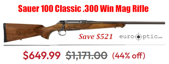 sauer 100 hunting .300 Win Mag classic wood rifle