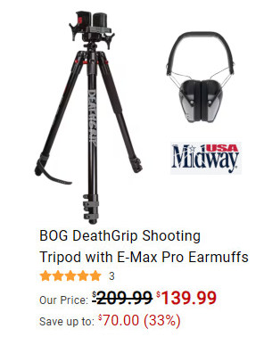 bog tripod muffs rest cyber monday sale
