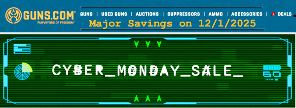 guns.com cyber monday Cyberweek Sale