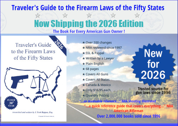J. Scott Kappas travel book gun laws 50 states