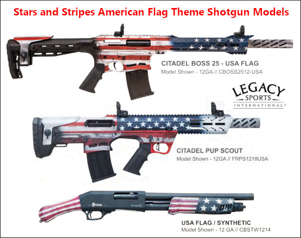 howa citadel usa flag cerakote gun edition 12ga shotgun