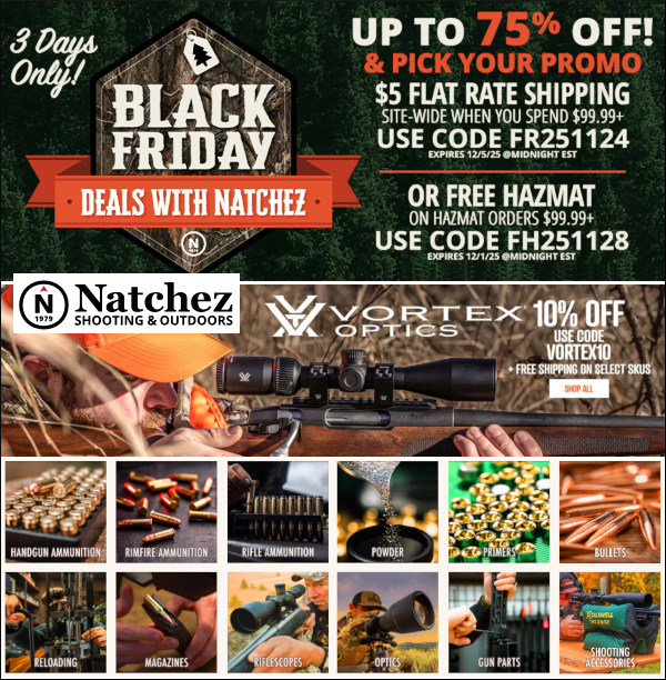 natchez vortex free hazmat Black Friday sale