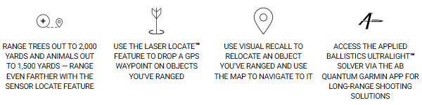 garmin gps ballistic Xero L60i laser rangefinder