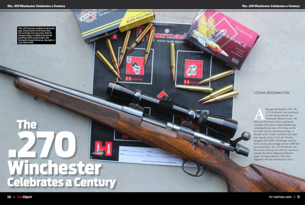 gun digest 79th edition .270 winchester annual book