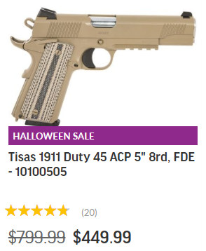 halloween sale Tisas fde 1911