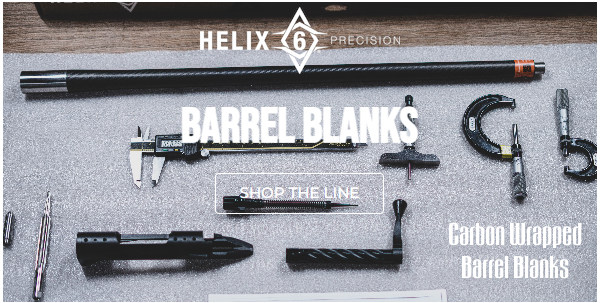 helix6 carbon wrapped pre-fit blank barrels hunting weight savings