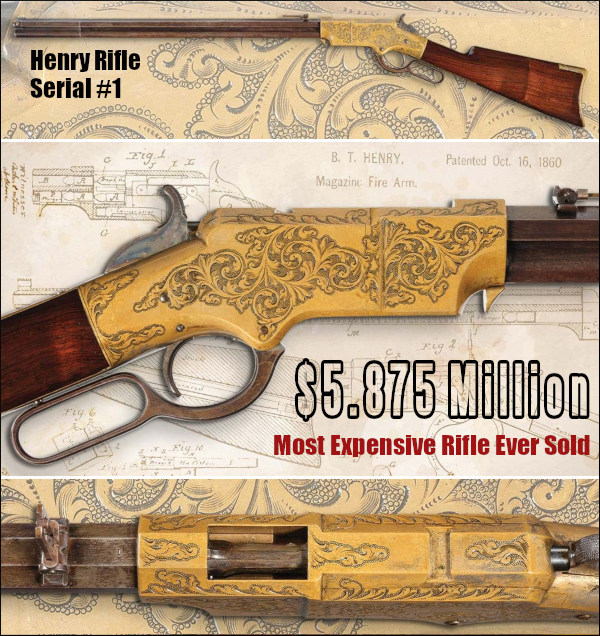 henry serial number no. 1 rifle 5.875 million rock island auction