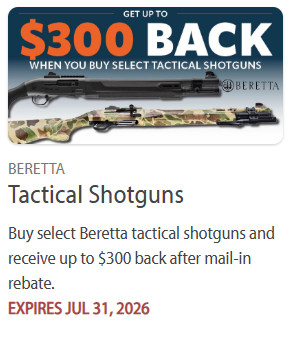 beretta shotgun rebate