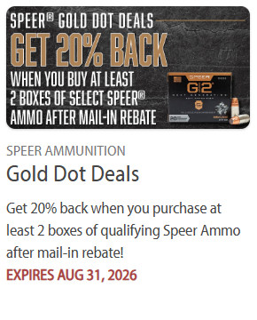 speer ammo rebate