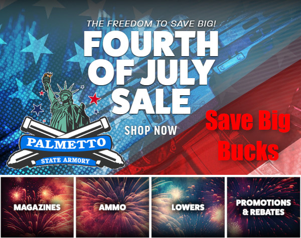 july 4 sale 2024 palmetto state armory AR lower sale Coupon