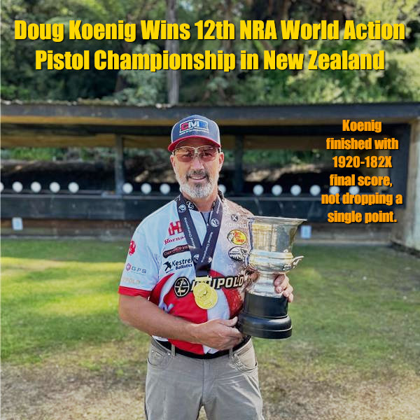 Doug Koenig world pistol championship hamilton New Zealand NZ vihtavuori
