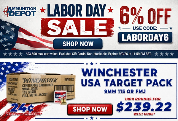 ammo ammunition depot labor day sale