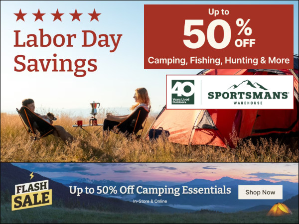 labor day sale sportsman's warehouse