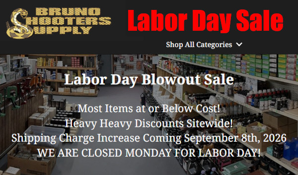 bruno shooters supply 2026 labor day sale discount