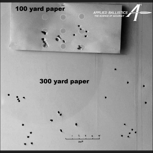 applied ballistic 100 300 yard dual target linear flight test