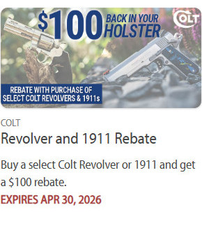 colt revolver rebate sale