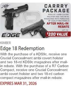 kimber pistol rebate
