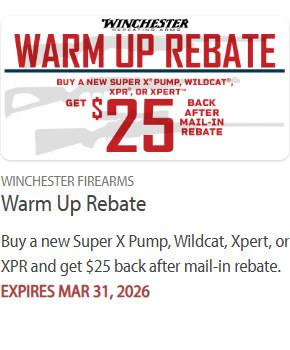 winchester 2026 shotgun rifle rebate