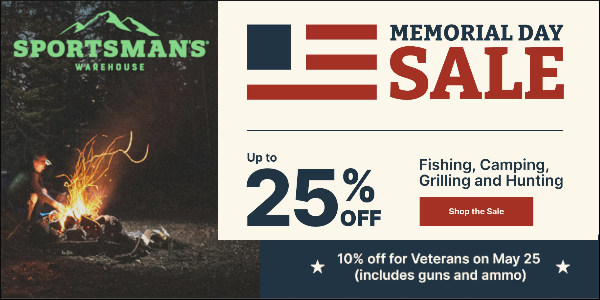sportsman's warehouse memorial day sale 2026