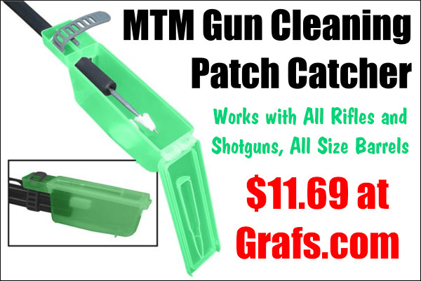 MTM Case-Gard patch gun cleaning patch catcher green plastic box maintenance