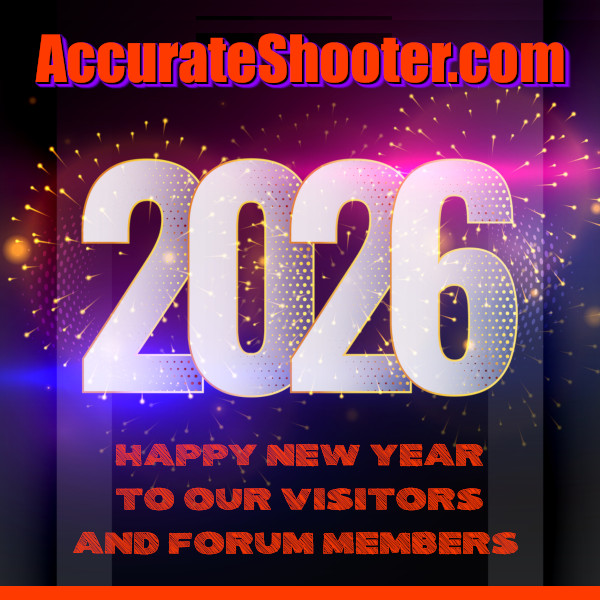 AccurateShooter.com Accurate Shooter Forum new year year's happy donation forum membership gold silver member new members