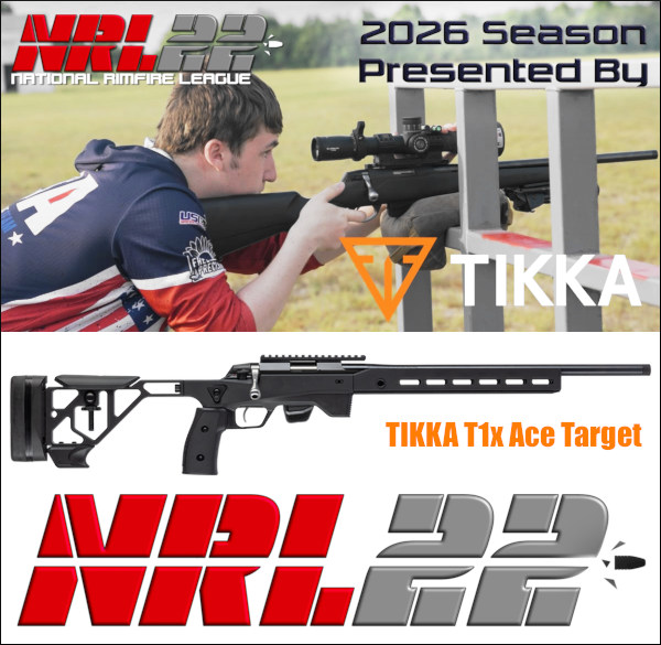 Tikka .22 LR ace target t1x sponsor nrl22 2026