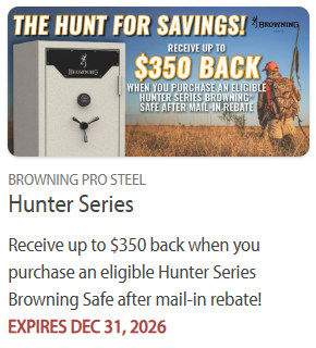 browning gunsafe safe $300 $200 rebate