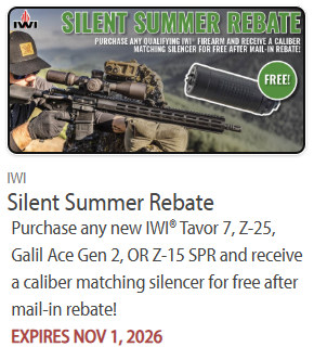 IWI rifle gun purchase free silencer