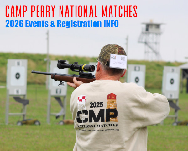 2026 CMP camp perry rifle matches pistol service registration housing information