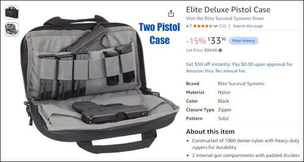 laptop computer pistol transport case
