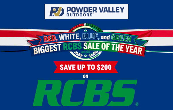 powder valley 2026 July 4th sale RCBS discount