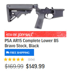 ar ar15 lower psa rifle