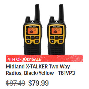 hunter midland radio walkie talkie
