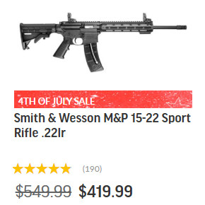 smith wesson ar .22 LR rimfire rifle